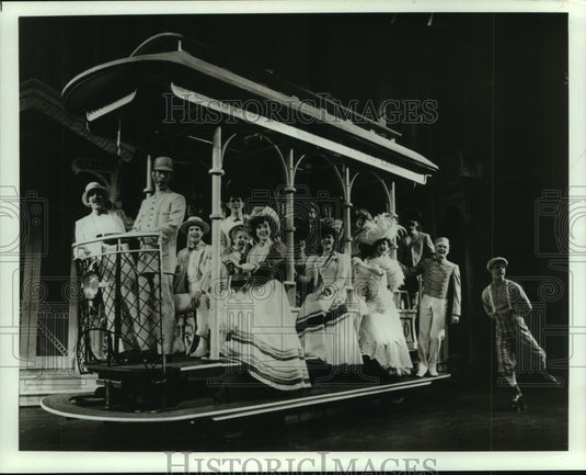 1989, Actors in Broadway musical "Meet Me in St. Louis" at Gershwin - Historic Images