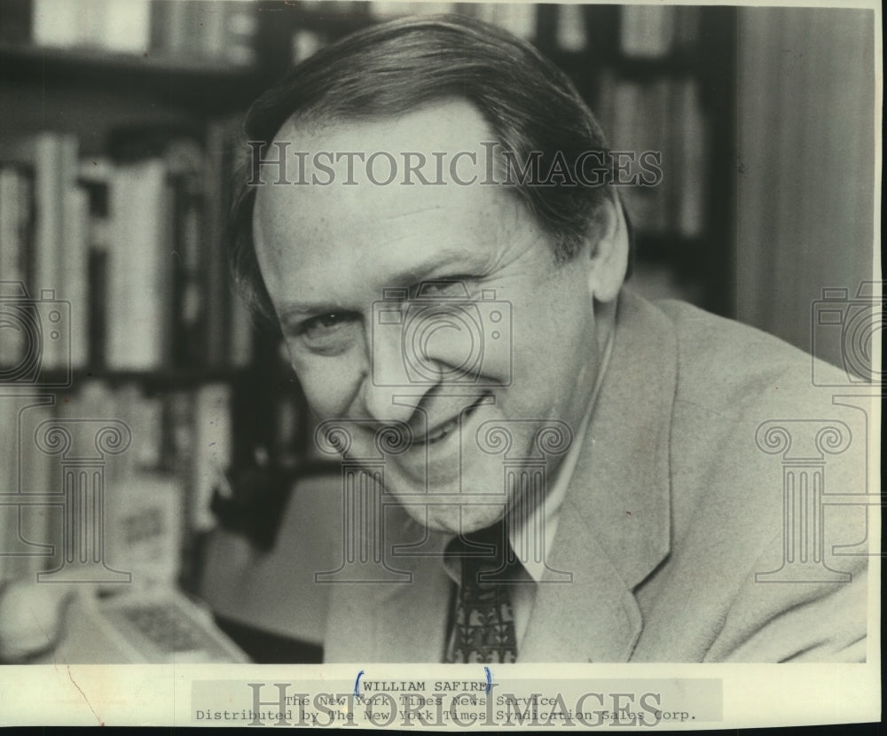 1990, William Safire, from The New York Times News Service - Historic Images