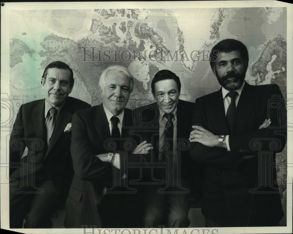 1984 Press Photo Four co-editors of the television program &quot;60 Minutes&quot;-Historic Images