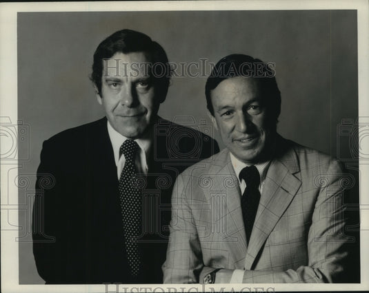 1976, Morley Safer and Mike Wallace from CBS' "60 Minutes" - Historic Images