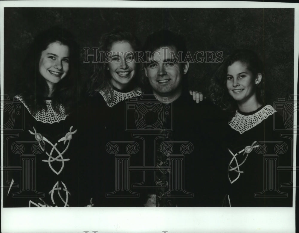 1994, Mark Howard with Members of the Trinity Irish Dance Company - Historic Images