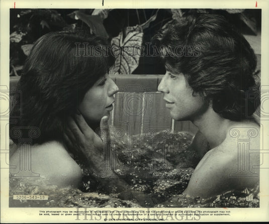 1978, John Travolta and Lily Tomlin act in Moment by Moment movie - Historic Images