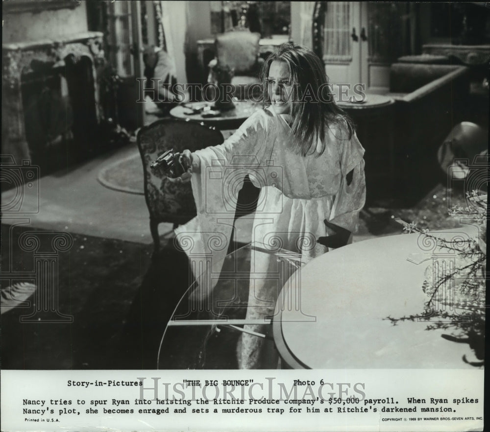 1969, Actress Leigh Taylor-Young stars in "The Big Bounce" - Historic Images