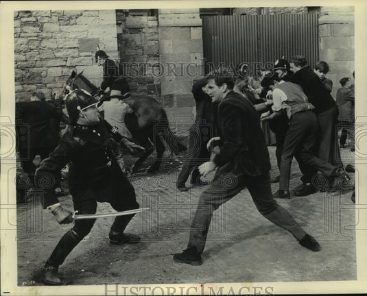 1965, Actor Rod Taylor and others in "Young Cassidy" - mjp33377 - Historic Images