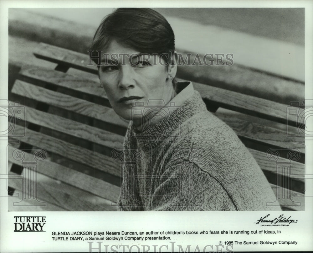 1985 Press Photo Glenda Jackson as Neaera Duncan in "Turtle Diary" - mjp33428 - Historic Images