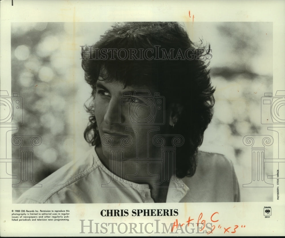 1988 Press Photo Milwaukee musician Chris Spheeris to perform one-man show - Historic Images