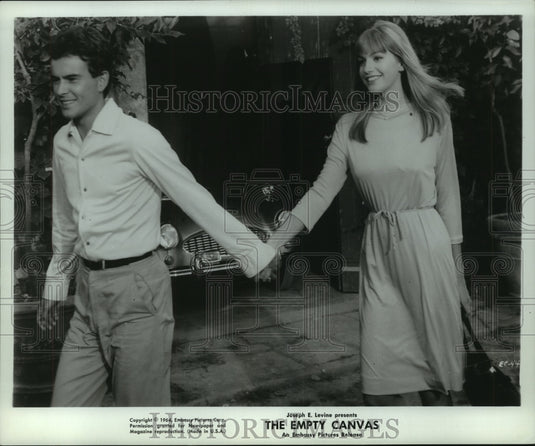 1964, Catherine Spark acts in the movie "The Empty Canvas" - Historic Images