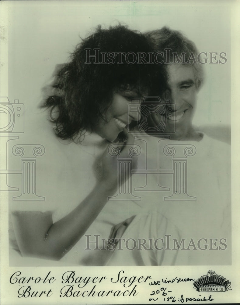 1981, Carole Bayer Sager &amp; Burt Bacharach, musicians - mjp33623 - Historic Images
