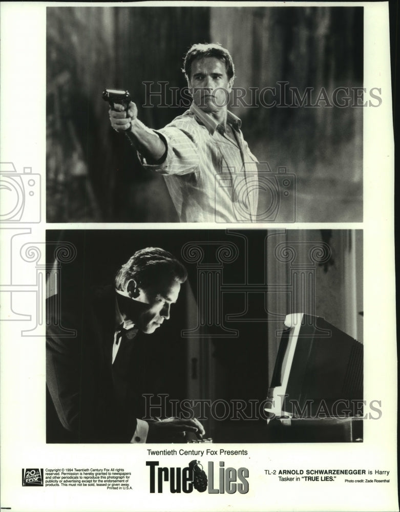 1994 Press Photo "True Lies" actor Arnold Schwarzenegger - mjp33674 - Historic Images