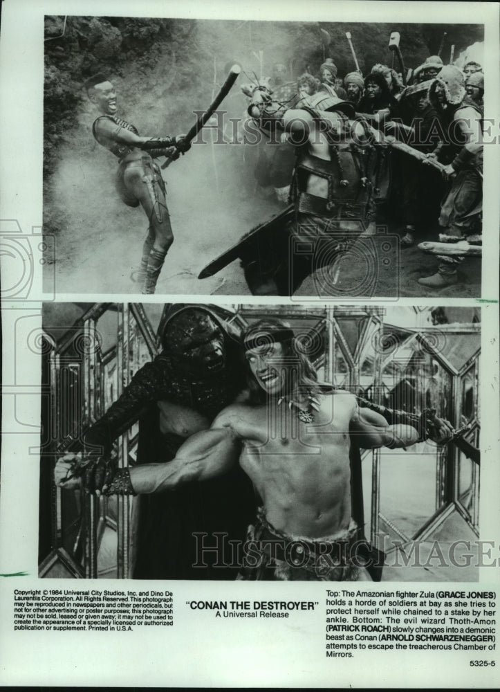 1984, &quot;Conan the Destoryer&quot; star Arnold Schwarzenegger - mjp33677 - Historic Images