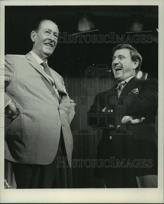 1969, Arthur Treacher and Merv Griffin - mjp33803 - Historic Images