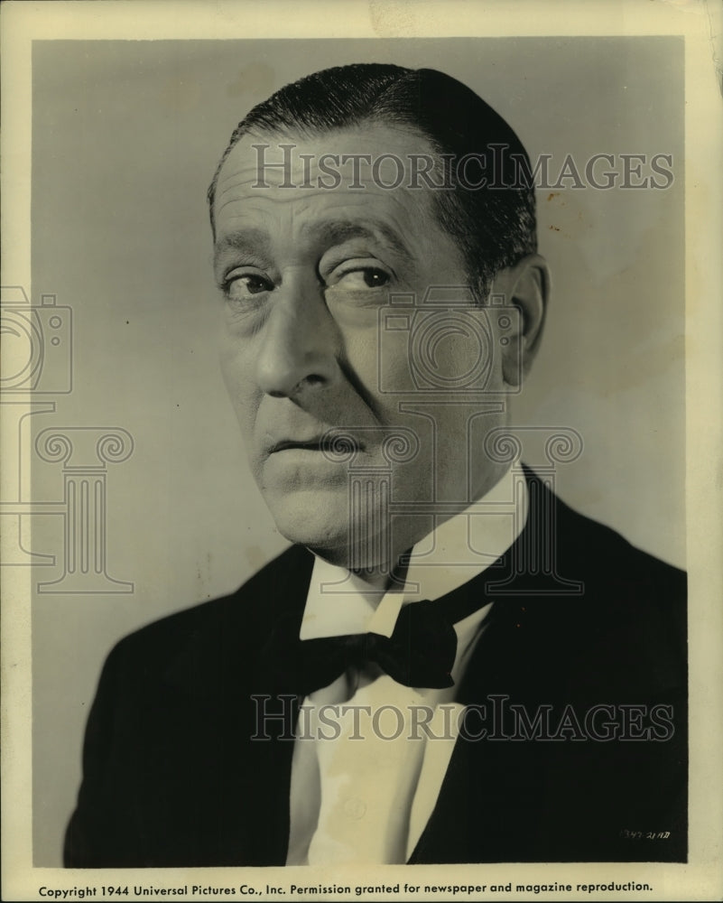 1944 Press Photo Actor Arthur Treacher - mjp33816- Historic Images