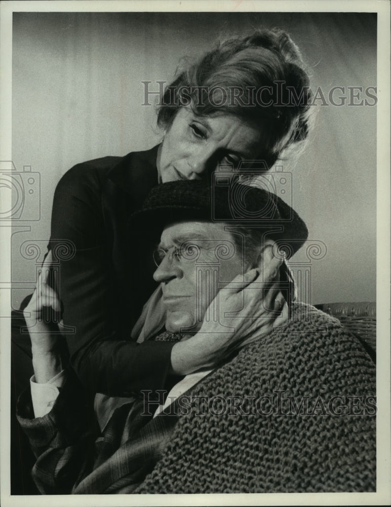 1974, Eva Marie Saint &amp; Richard Basehart in THE FIRST WOMAN PRESIDENT - Historic Images