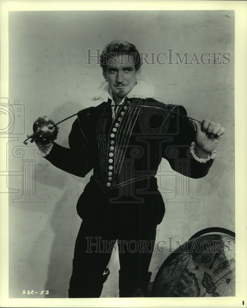 1964, Actor Rod Taylor as the dueling Drake in "Seven Seas to Calais" - Historic Images