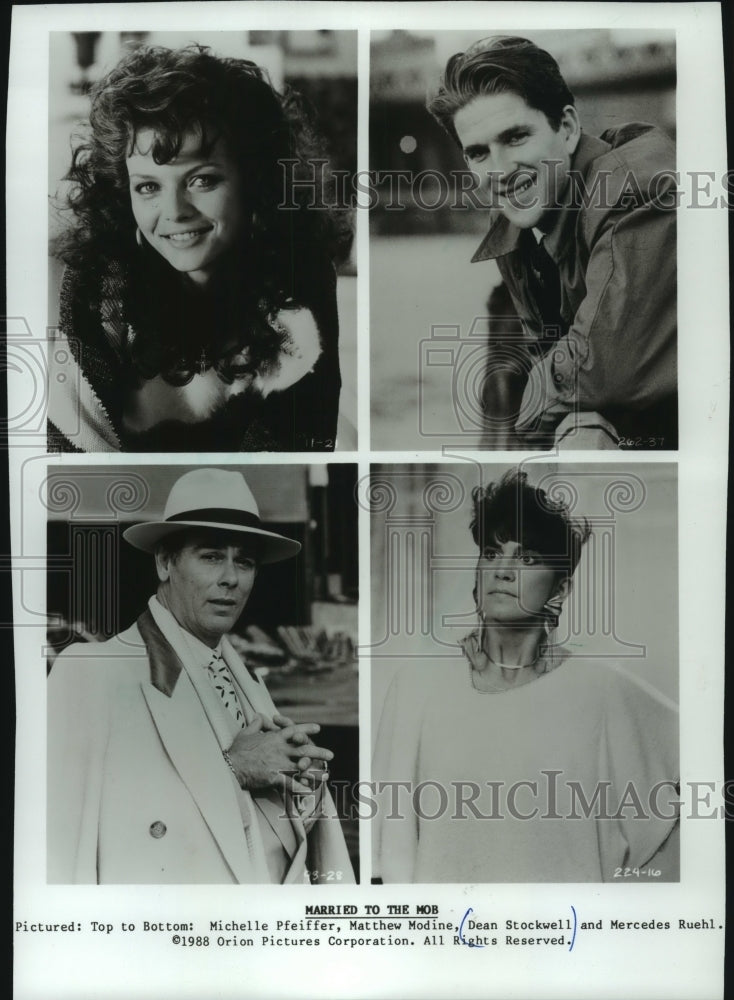 1988, Cast of the Motion Picture "Married to the Mob" - mjp34030 - Historic Images