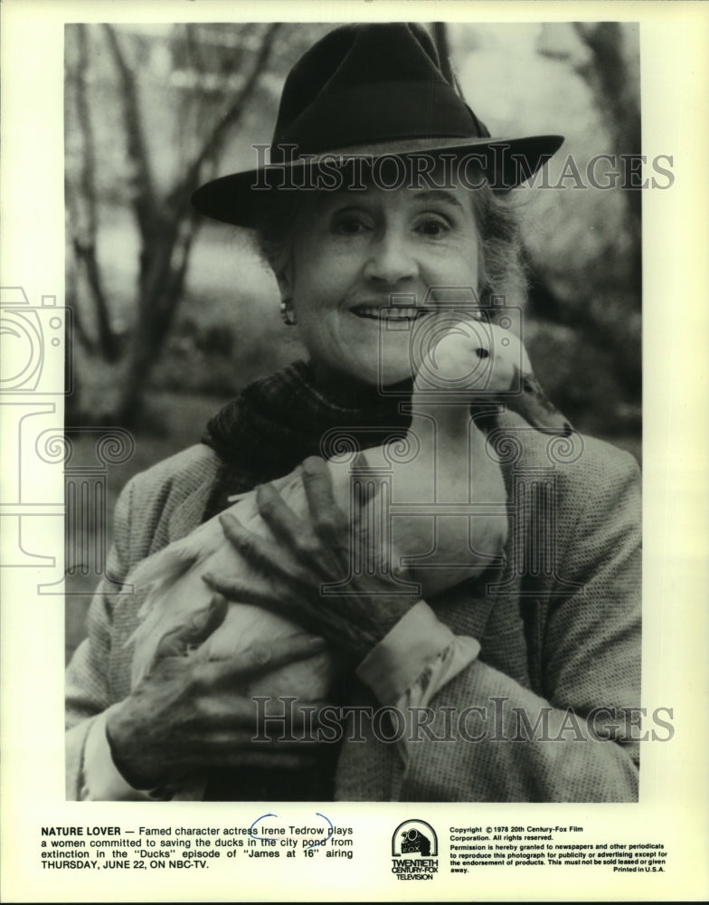 1978 Press Photo Irene Tedrow stars in &quot;James at 16&quot; - mjp34124 - Historic Images