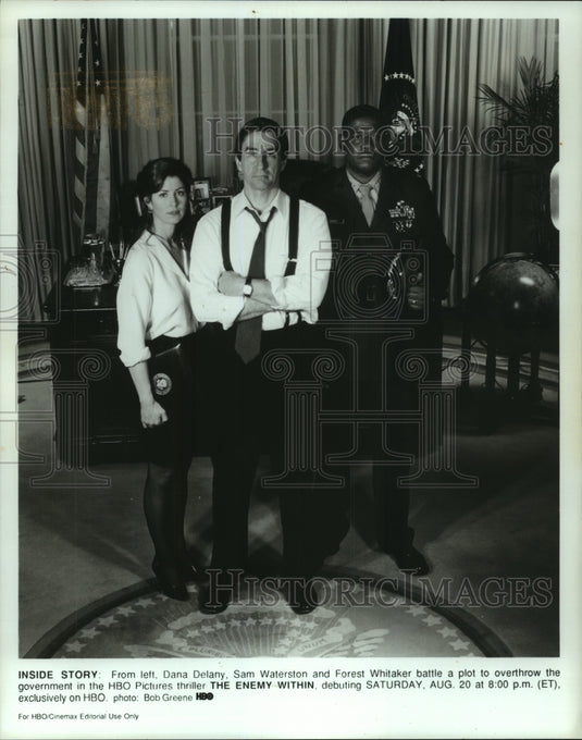 1994, Cast of the HBO movie, "The Enemy Within." - mjp34145 - Historic Images