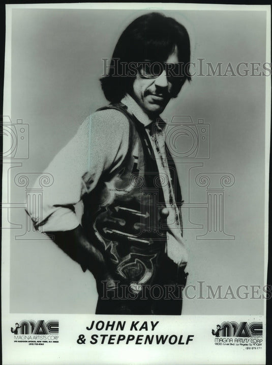 1981, Rock Group John Kay and Steppenwolf member John Kay - mjp34174 - Historic Images