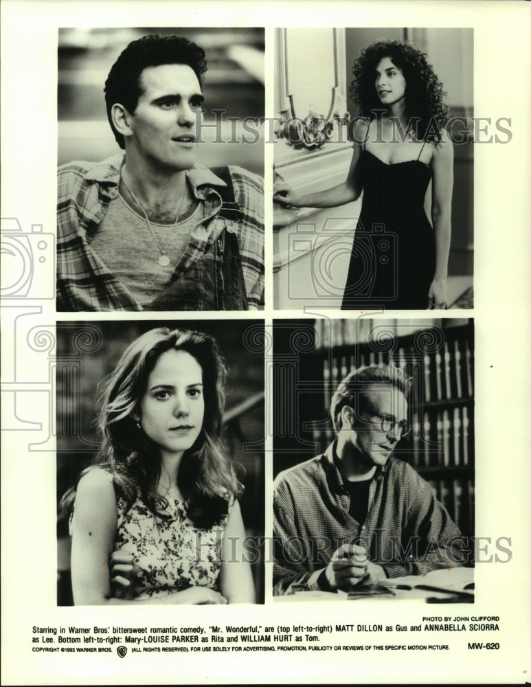 1993 Press Photo Annabella Sciorra & others in "Mr. Wonderful" - mjp34282 - Historic Images
