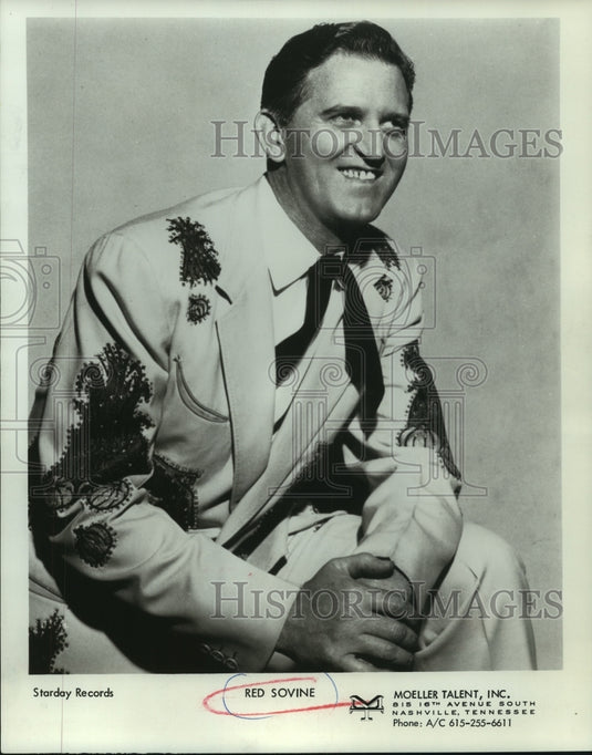 1968, Country Western singer, Red Sovine - mjp34332 - Historic Images