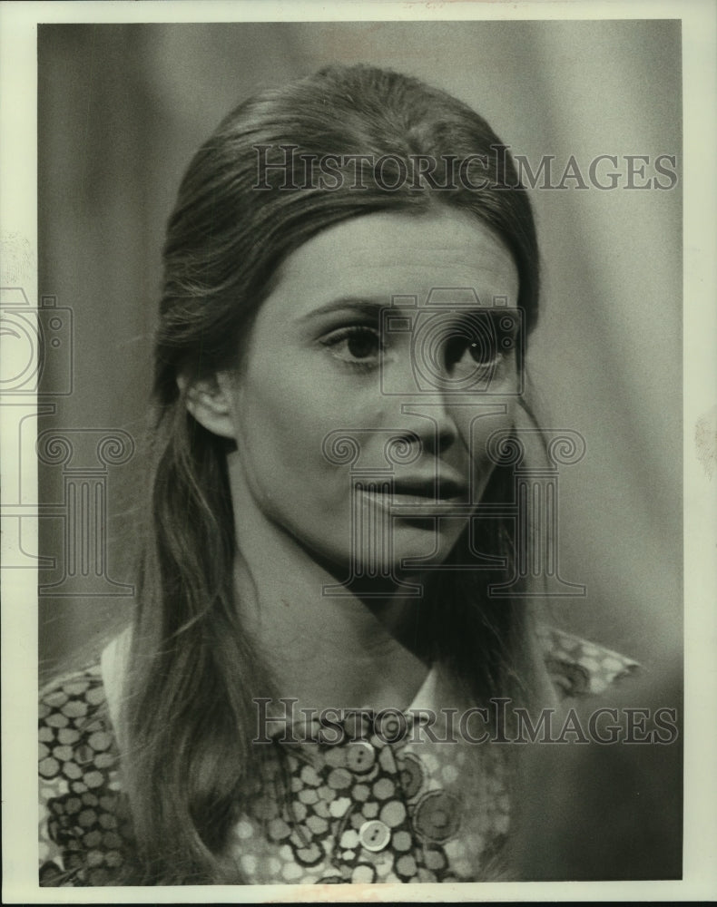 1973 Press Photo actress Pamela Shoop on NBC&#39;s &quot;Return to Peyton Place&quot;- Historic Images