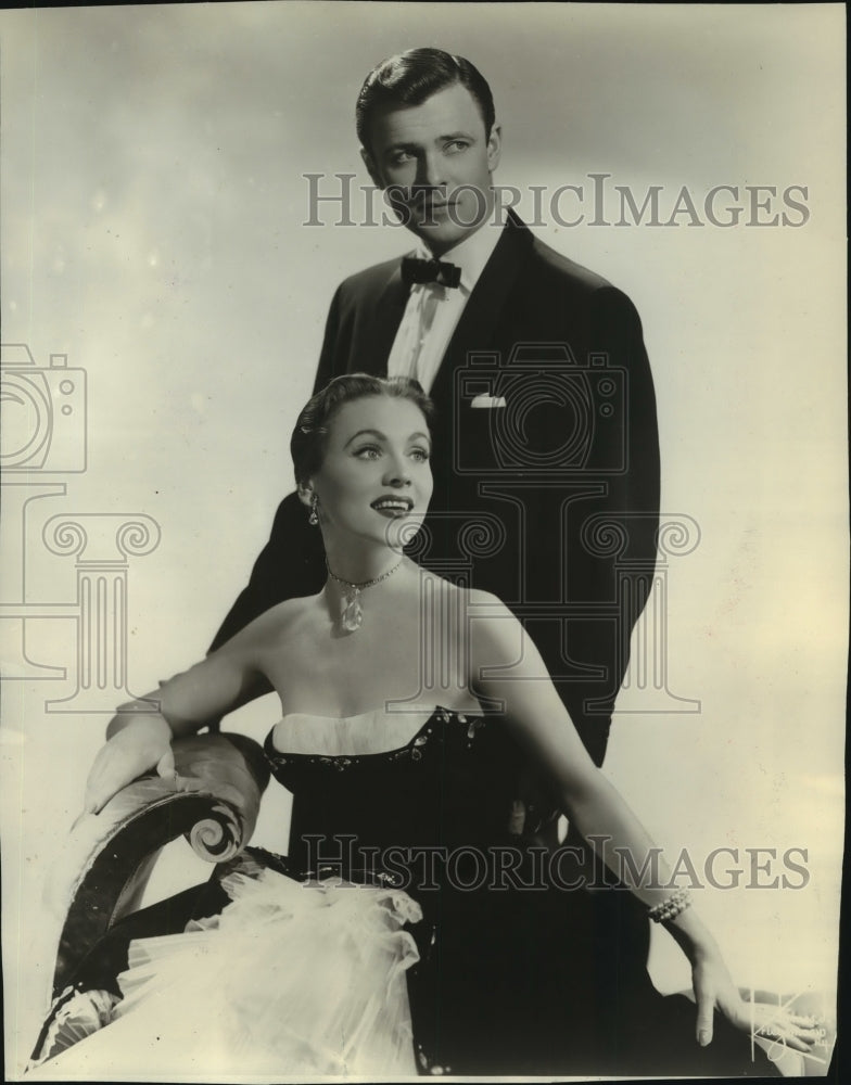 1956, Anne Jeffreys &amp; Robert Sterling star in &quot;Being Nice to Emily&quot; - Historic Images