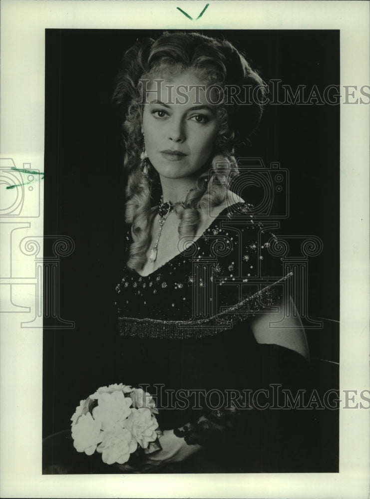 1988, Greta Scacchi as Marguerite Gautier in "CAMILLE" on CBS - Historic Images