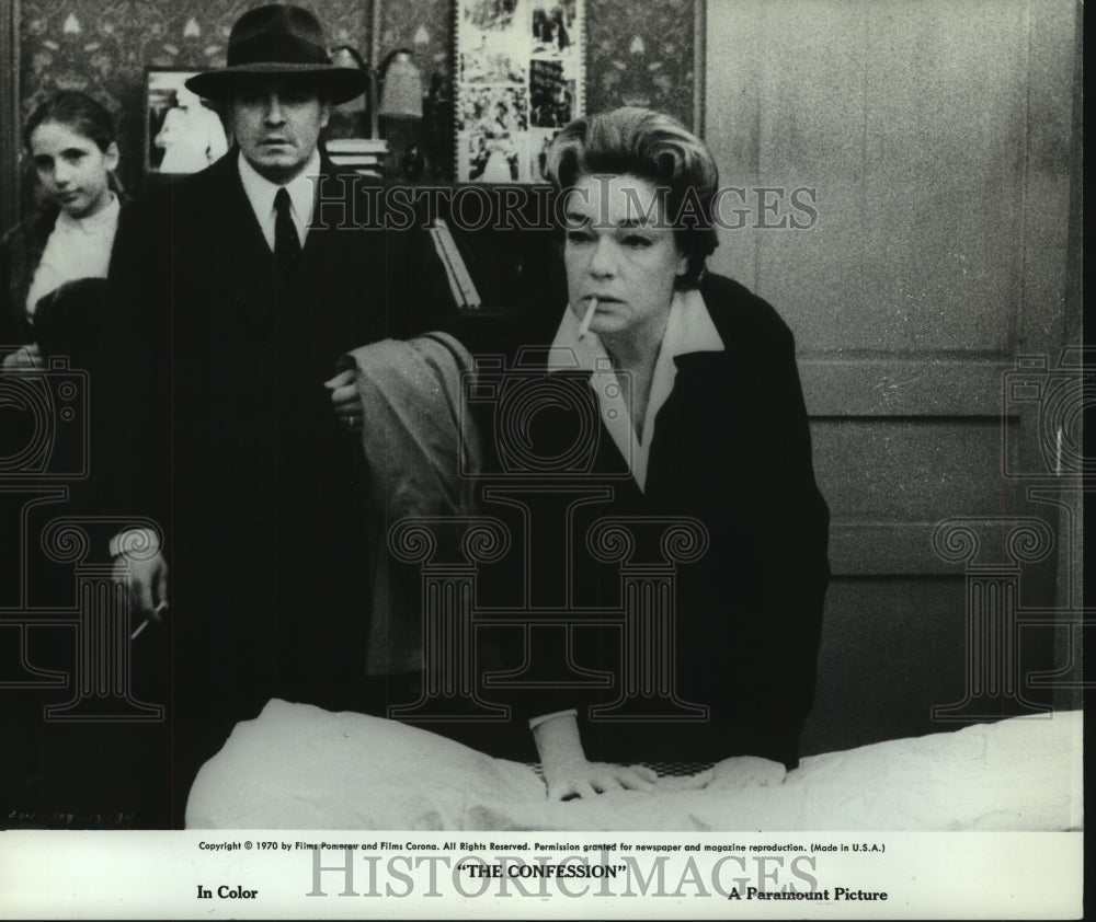 1971, Simone Singoret, actress in "The Confession" - mjp34561 - Historic Images
