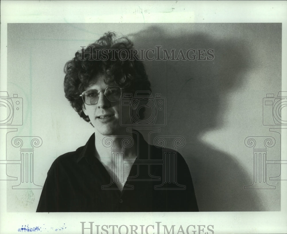 1984 Press Photo Steve Tibbetts, Jazz Guitarist for the Rock Band &quot;STYX&quot;- Historic Images