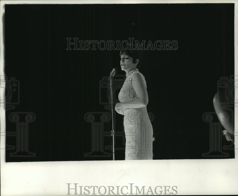 1966, June Valli, Singer at Milwaukee Auto Show - mjp34587 - Historic Images