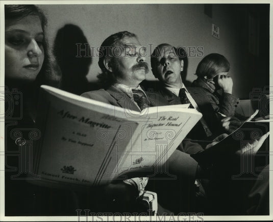 1975, Fred Urbanski and Harry Zummach in The Real Inspector Hound - Historic Images