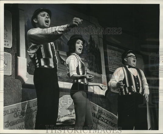 1968, Scene from the "Gaslight Burlesque" and Sunset Playhouse - Historic Images