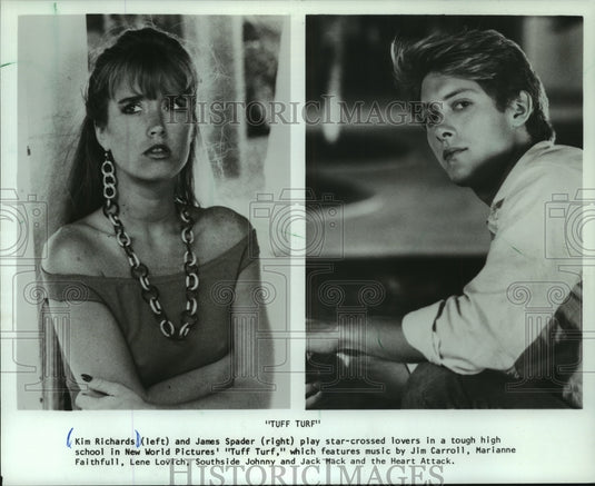 1985 Press Photo Kim Richards & James Spader in "Tuff Turf" - mjp34758 - Historic Images