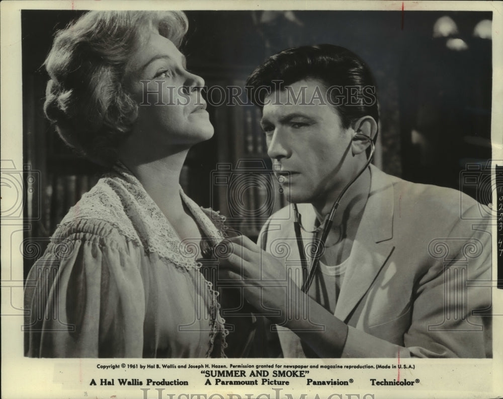 1961, Geraldine Page &amp; Laurence star in &quot;Summer ad Smoke: - mjp34866 - Historic Images