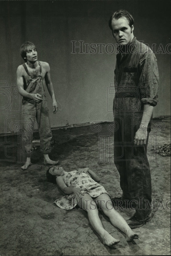 1982 Press Photo Dave Rommel, Alan Brooks, Deborah Clifton-