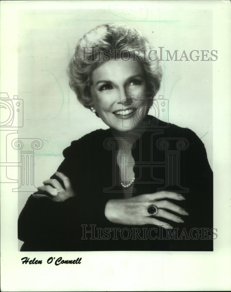 1986 Press Photo Singer Helen O&#39;Connell - mjp35182 - Historic Images