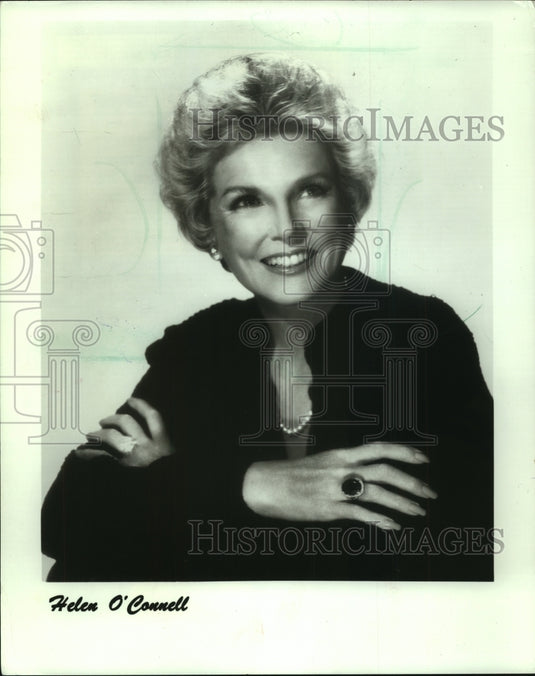 1986 Press Photo Singer Helen O'Connell - mjp35182 - Historic Images