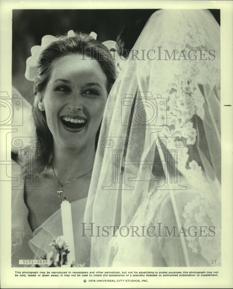 1978, Meryl Streep as member of wedding party in "The Deer Hunter" - Historic Images