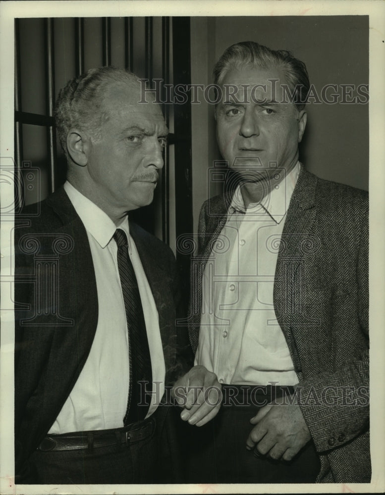 1962 Press Photo Everett Sloane & Claude Dauphin in "Mystery Theater" - Historic Images