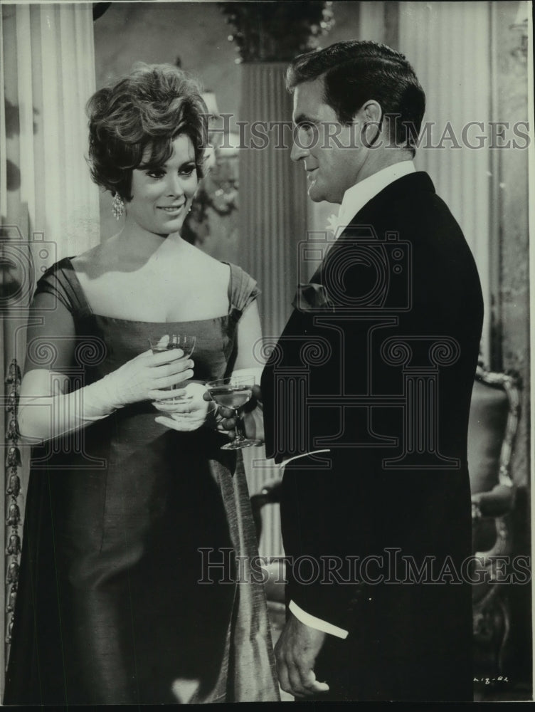 1967 Press Photo Actress Jill St. John with co-star - mjp35283 - Historic Images