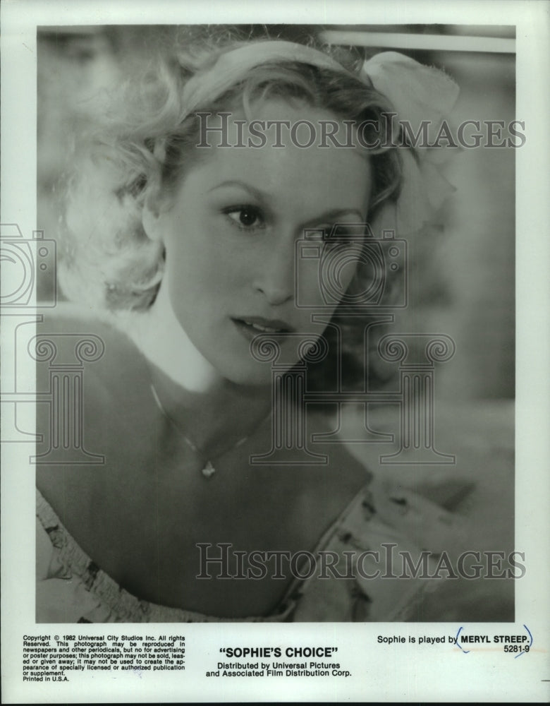 1984, â€œSophieâ€s Choiceâ€ star Meryl Streep - mjp35380 - Historic Images