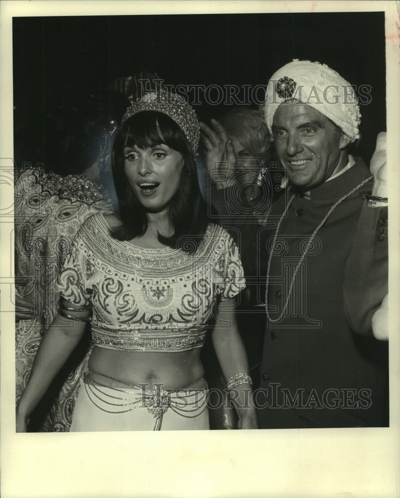1969, Actor Robert Stack With Wife Rosemary At Costume Ball - Historic Images