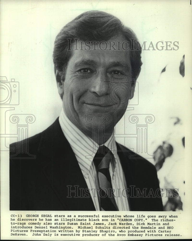 1981 Press Photo"Carbon Copy" star George Segal - mjp35487-Historic Images