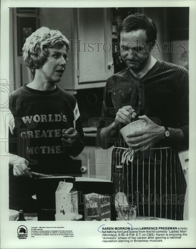 1980, Karen Morrow & Lawrence Pressman star in "Ladies' Man" - Historic Images