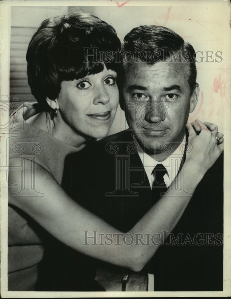 1968, Carol Burnett and her husband Joseph Hamilton. - mjp35706 - Historic Images