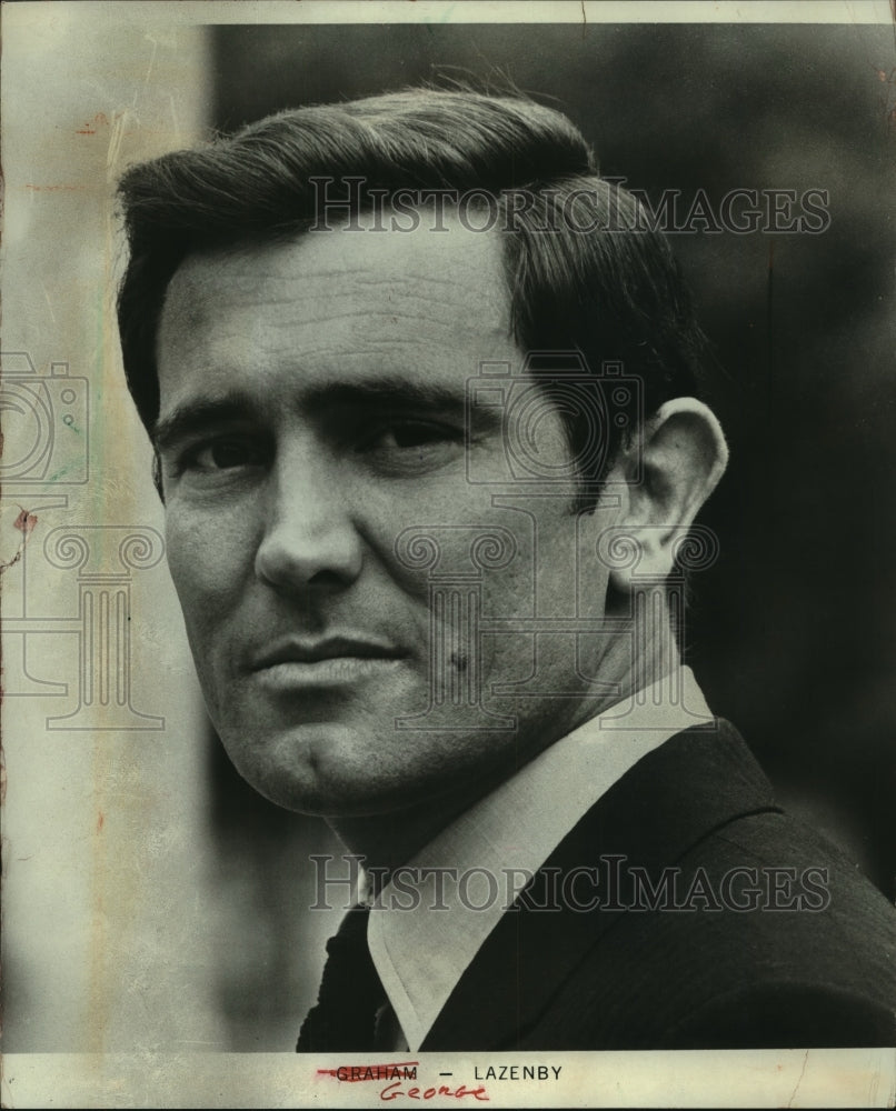 1968 Press Photo George Lazenby in his first movie as James Bond - mjp35795- Historic Images