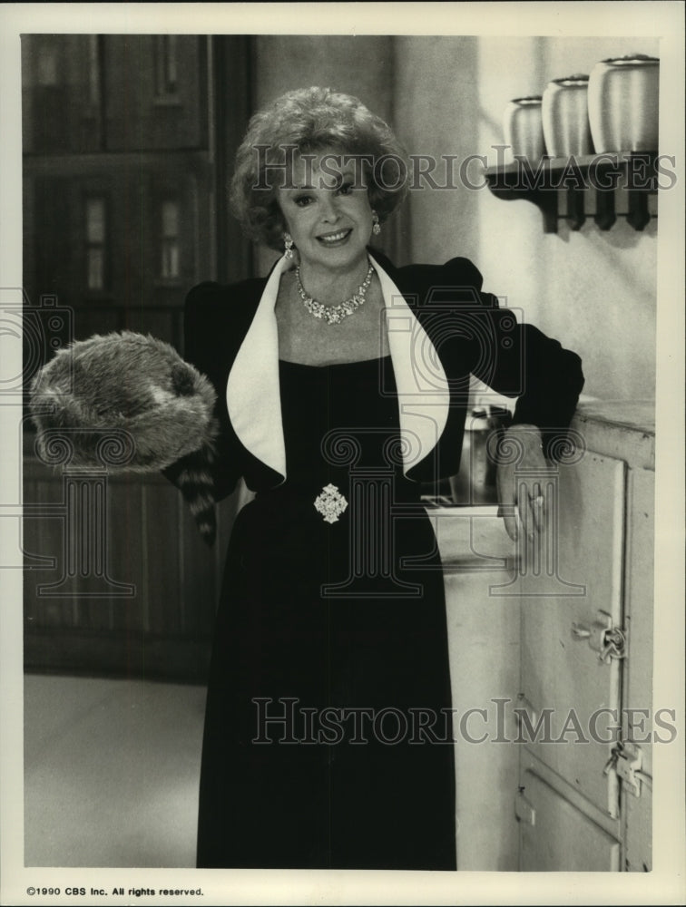 1990 Press Photo Audrey Meadows host of &quot;The Honeymooners Anniversary Special&quot; - Historic Images