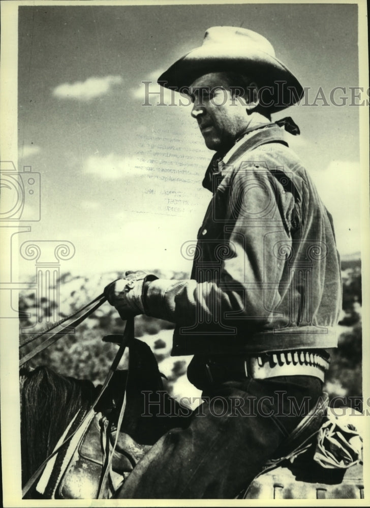 1960, Jimmy Stewart in &quot;Two Rode Together&quot; - mjp35912 - Historic Images