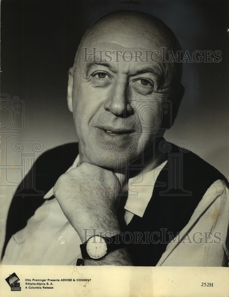 1963 Press Photo â€œAdvise & Consentâ€ producer-director Otto Preminger- Historic Images