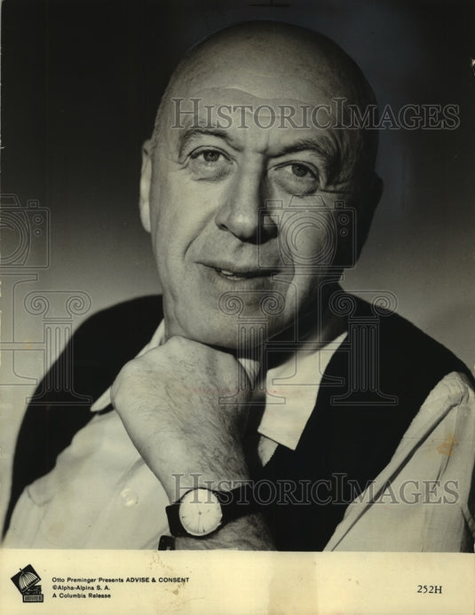 1963 Press Photo â€œAdvise & Consentâ€ producer-director Otto Preminger- Historic Images